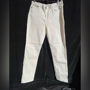 J. Crew Classic White Trousers